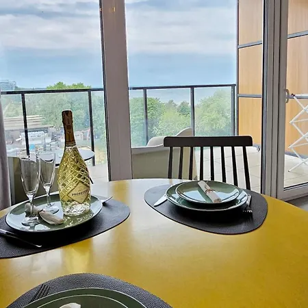 Holiday Home Aquamarina Prima 71 Z Widokiem Na Morze Misdroy Exterior foto